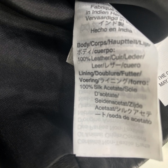 NWT Madewell Washed Leather Motorcyle Jacket - Picture 6 of 7